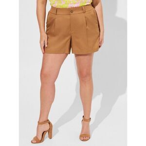Torrid Tan Studio Linen Shorts